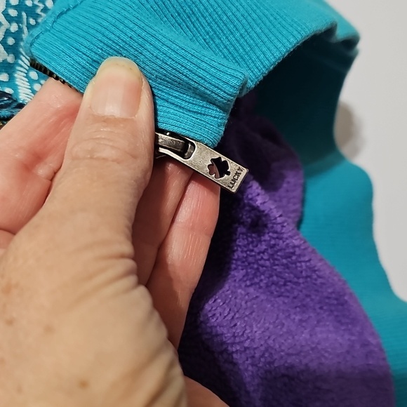 Girl's Lucky Brand Hooded Full Fron Zip Sweatshirt Jacket - Picture 9 of 10